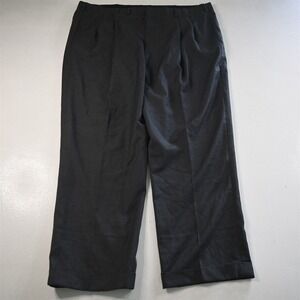Oxxford 42x30 Gray 100% Wool Pleated Cuffed Classic Full Cut Mens Pants
